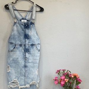 Forever 21 denim overall dress